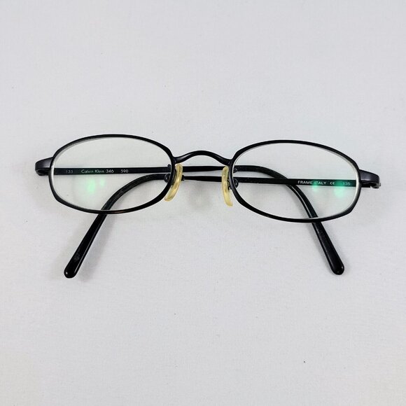 Calvin Klein Eyeglasses Frames CK 346 590 Metal Italy Case Used Read - Picture 5 of 10